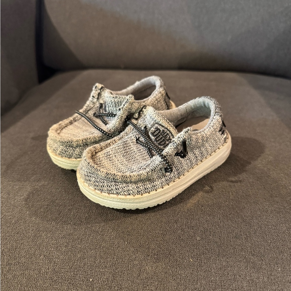 Hey Dude Kids Gray Moccasins